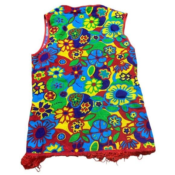 60S/70S 5 Piece HIPPIE Halloween DRESS UP/Costume White/Multi Size Medium - Picture 10 of 10